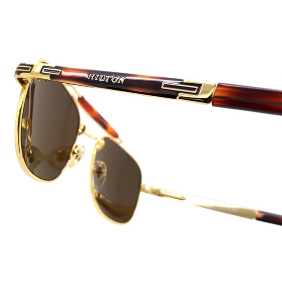 HILTON OLYMPIA Aviator in Gold & Tortoiseshell - 928 C077  display picture 3